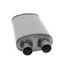 Ap Exhaust Products MUFFLER - XLERATOR STAINLESS STEEL, OVAL-C/D, 24IN OAL, 2.25IN XS2258
